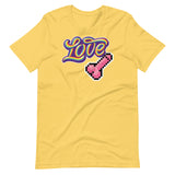 Love Dick Shirt-Yellow flat-backroomgear - your LGBTQI Gay Kink Apparel Store