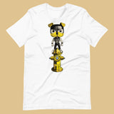 gay pup watersports white t-shirt graphic