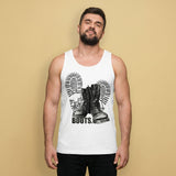 BOOTS Tank Top - Dom Sub Leather Fetish Shirt