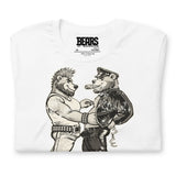 Bears of Backroom Leather & Punk Bear Tee – alternate front view, white t-shirt folded