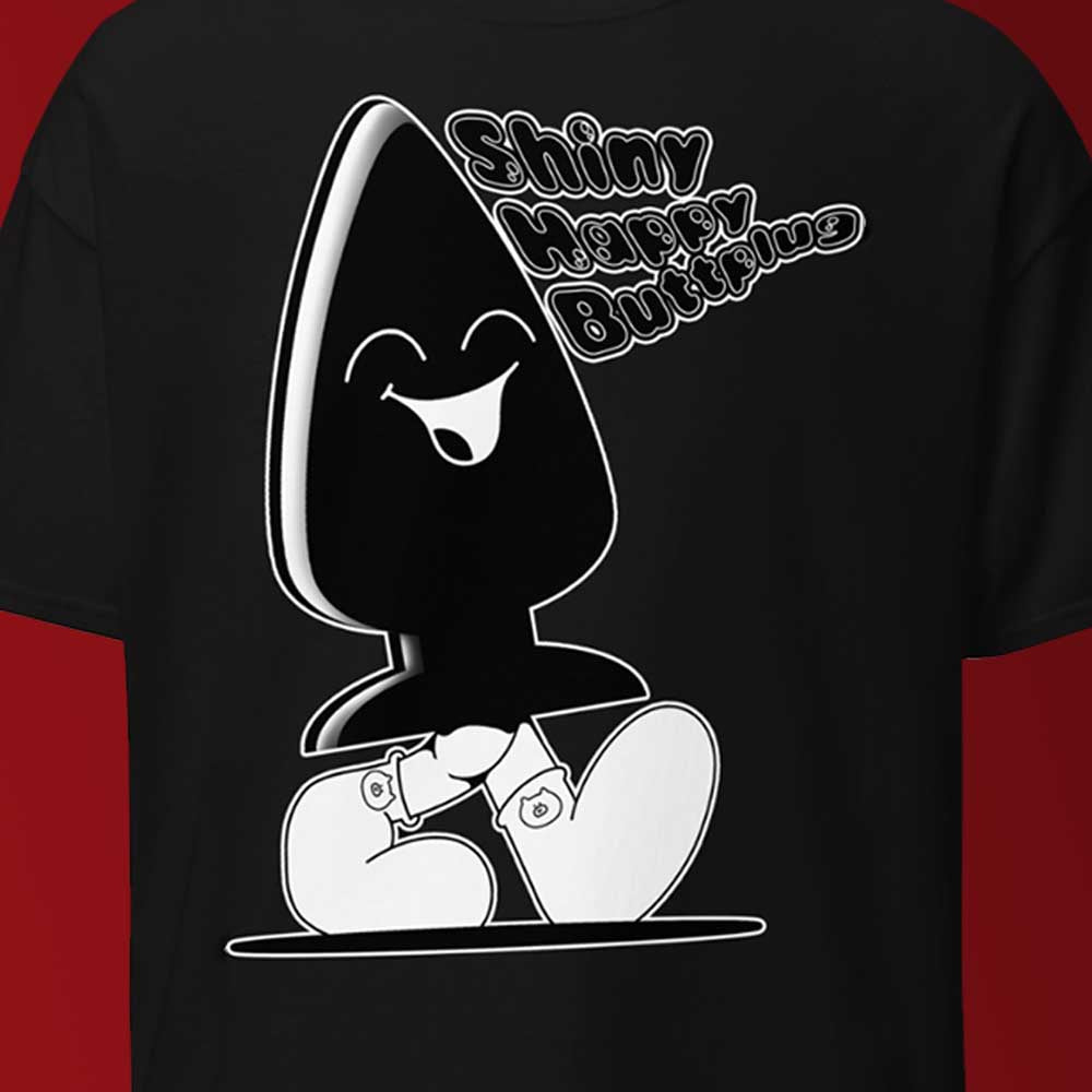 Shiny Happy Buttplug T-Shirt – Fun Kink-Inspired Tee