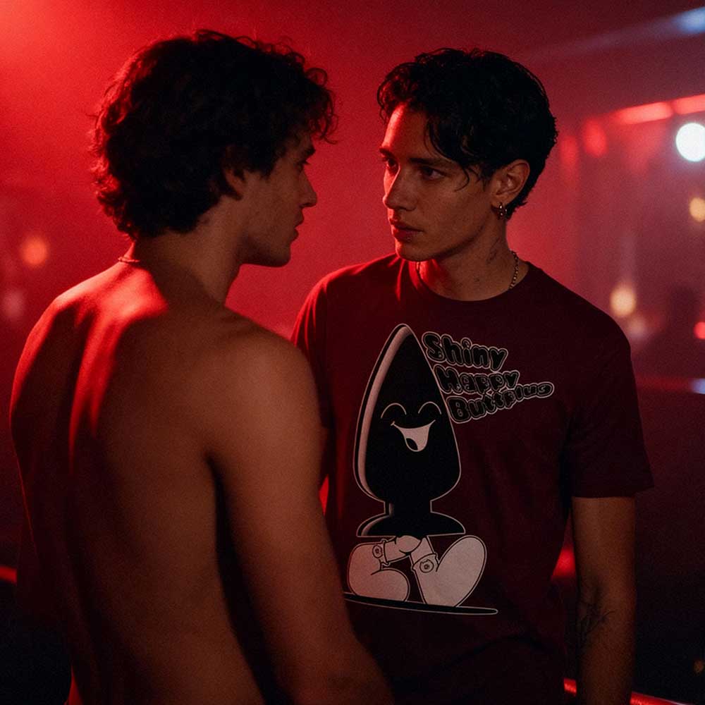 Shiny Happy Buttplug T-Shirt – Fun Kink-Inspired Tee