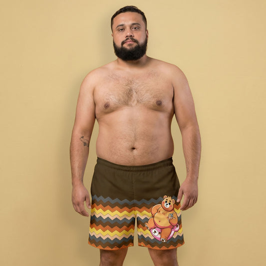 Chill Bear Pride Swim Trunks – Gay Bear Swim Shorts 2XS–6XL