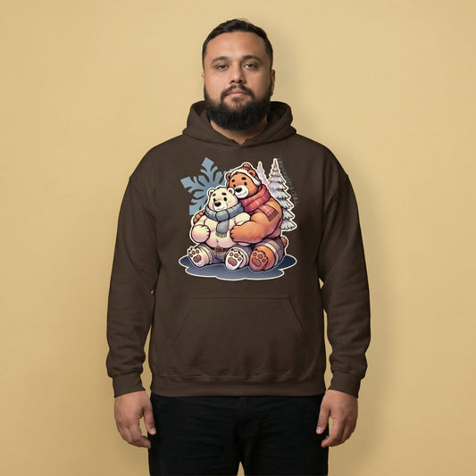 Cuddly Bear Winter Hoodie – Cozy Gay Bear Pride Pullover