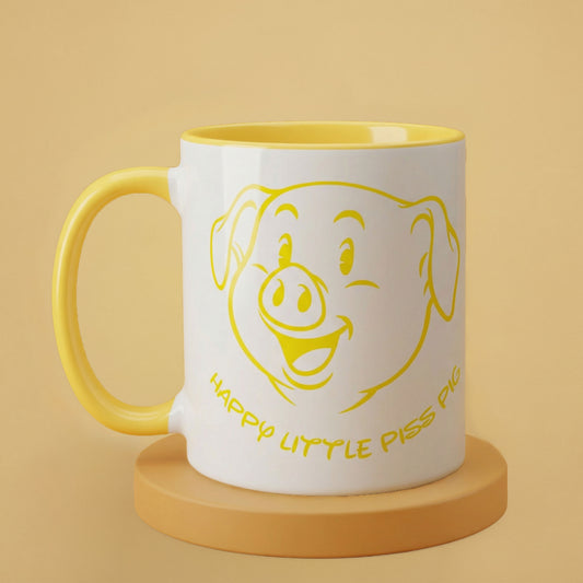 Happy Little Piss Pig Mug - Gay Hanky Code Watersports Kink Mug