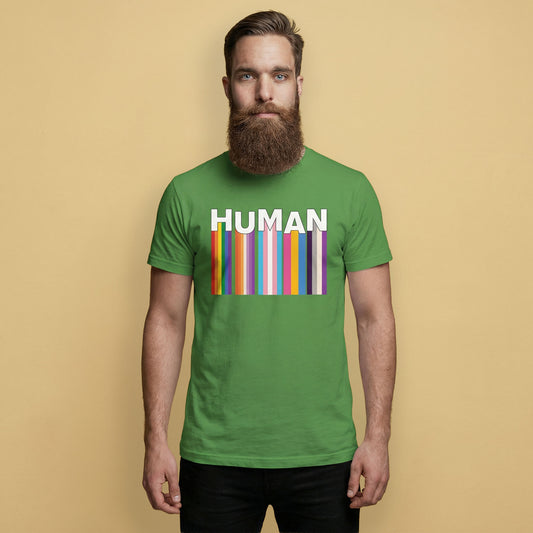 Human Rainbow Pride T-Shirt – LGBTQ+ Love Unity Tee