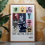 Kink Eras Framed Poster – LGBTQ+ Kink Pride Parody Art