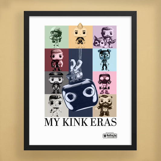 Kink Eras Framed Poster – LGBTQ+ Kink Pride Parody Art