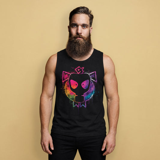 Pride Pig Muscle Tank | Black Gay Pride Sleeveless Shirt