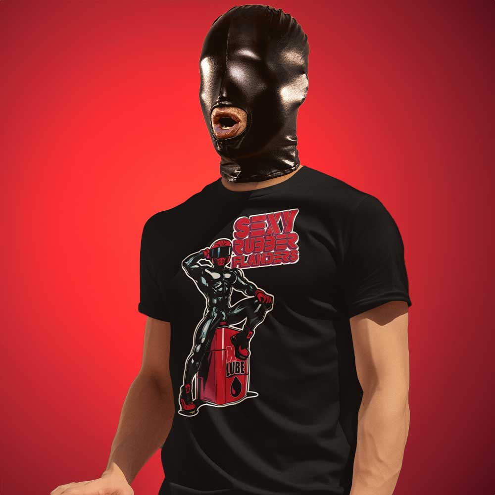Sexy Rubber Flanders Fetish Shirt | Kinky Latex Rubber Gear
