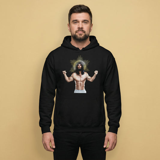 Ripped Saviour Gay Religious Hoodie – LGBTQ+ Pride