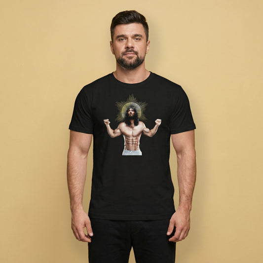 Ripped Saviour Gay Religious T-Shirt – LGBTQ+ Pride Tee