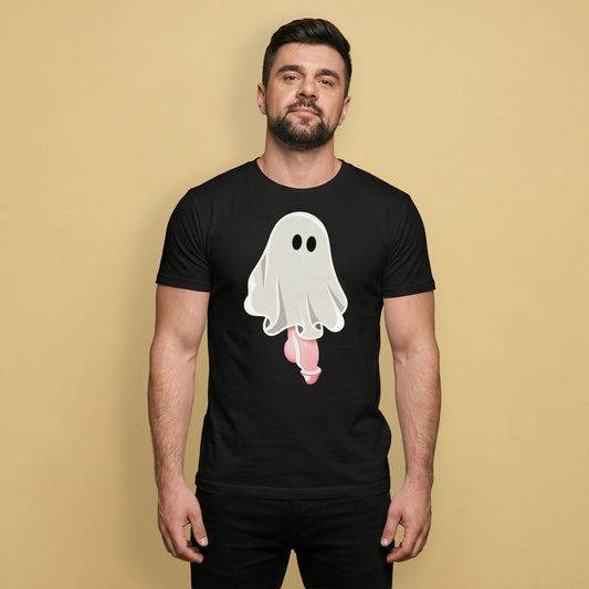Well Hung Ghost Halloween Shirt Spooky Gay Ghost Tee