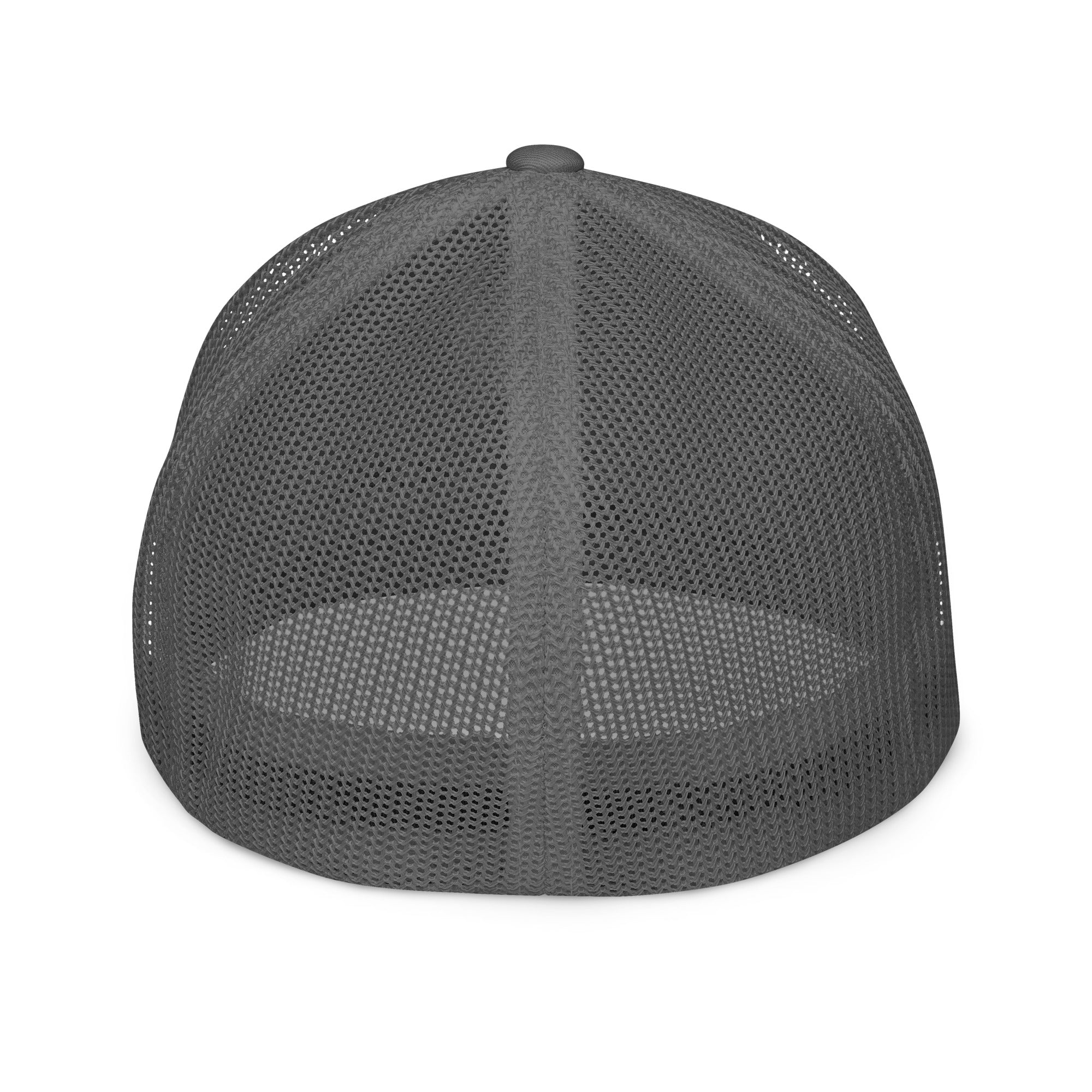 Back of charcoal cap with 'GOONER' text, rolled eyes and hanging tongue - Backroom Gear