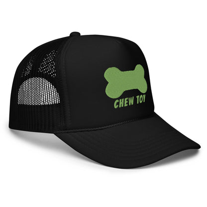 Chew Toy Pup Cap Green quarter view- BackRoomGear - your LGBTQI Gay Kink Apparel Store