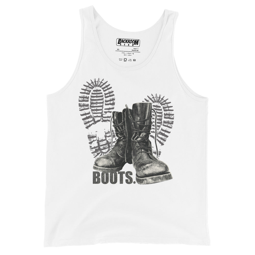 BOOTS Tank Top - Dom Sub Leather Fetish Shirt