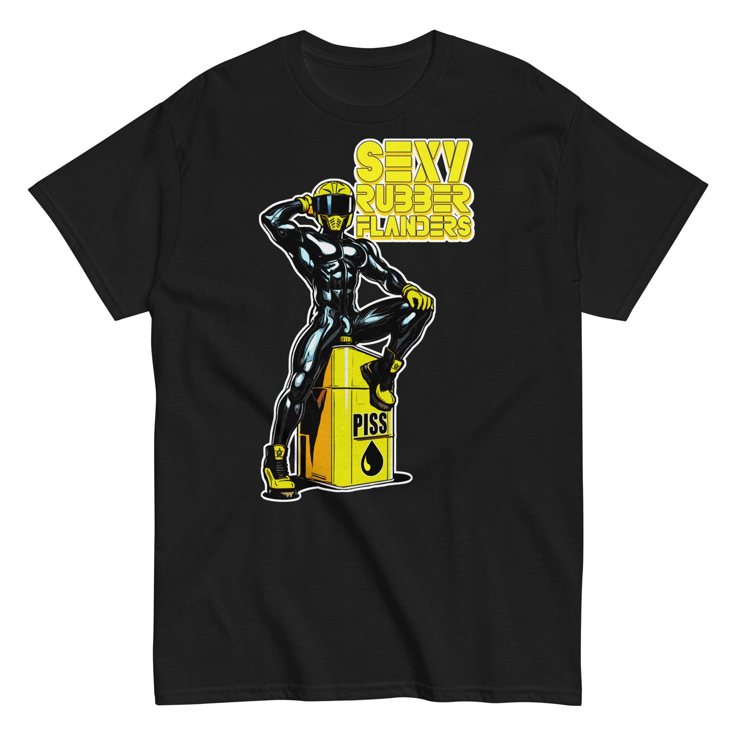 Sexy Rubber Flanders Fetish Shirt | Kinky Latex Rubber Gear