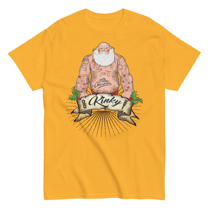 Kinky Santa Clause Christmas T-Shirt Funny Holiday Shirt Naughty Santa Design