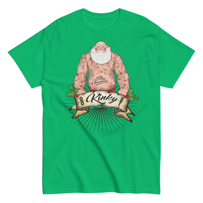 Kinky Santa Clause Christmas T-Shirt Funny Holiday Shirt Naughty Santa Design