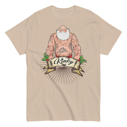 Kinky Santa Clause Christmas T-Shirt Funny Holiday Shirt Naughty Santa Design