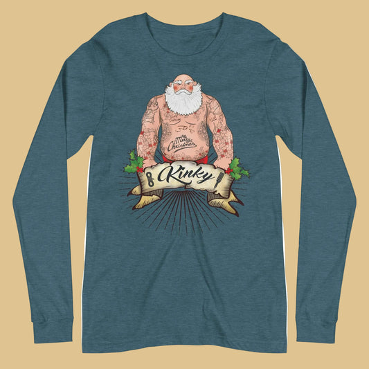 Kinky Santa Long Sleeve Tee - BackRoomGear
