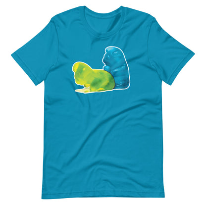 Gummy-Bearback-aqua Shirt flat - backroomgear - your LGBTQI Gay Kink Apparel Store