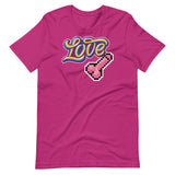 Love Dick Shirt-Berry flat-backroomgear - your LGBTQI Gay Kink Apparel Store