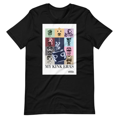 Kink Eras black shirt flat - backroomgear - your LGBTQI Gay Kink Apparel Store