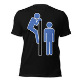 Black Cruisin' gay culture t-shirt with retro cruising graphic - LGBTQ+ pride apparel by BackRoom Gear