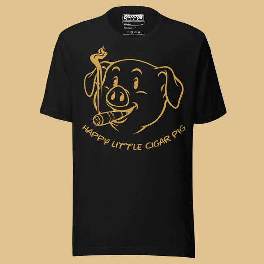 Happy Little Cigar Pig Shirt – Funny Gay Leather Bar Graphic Tee