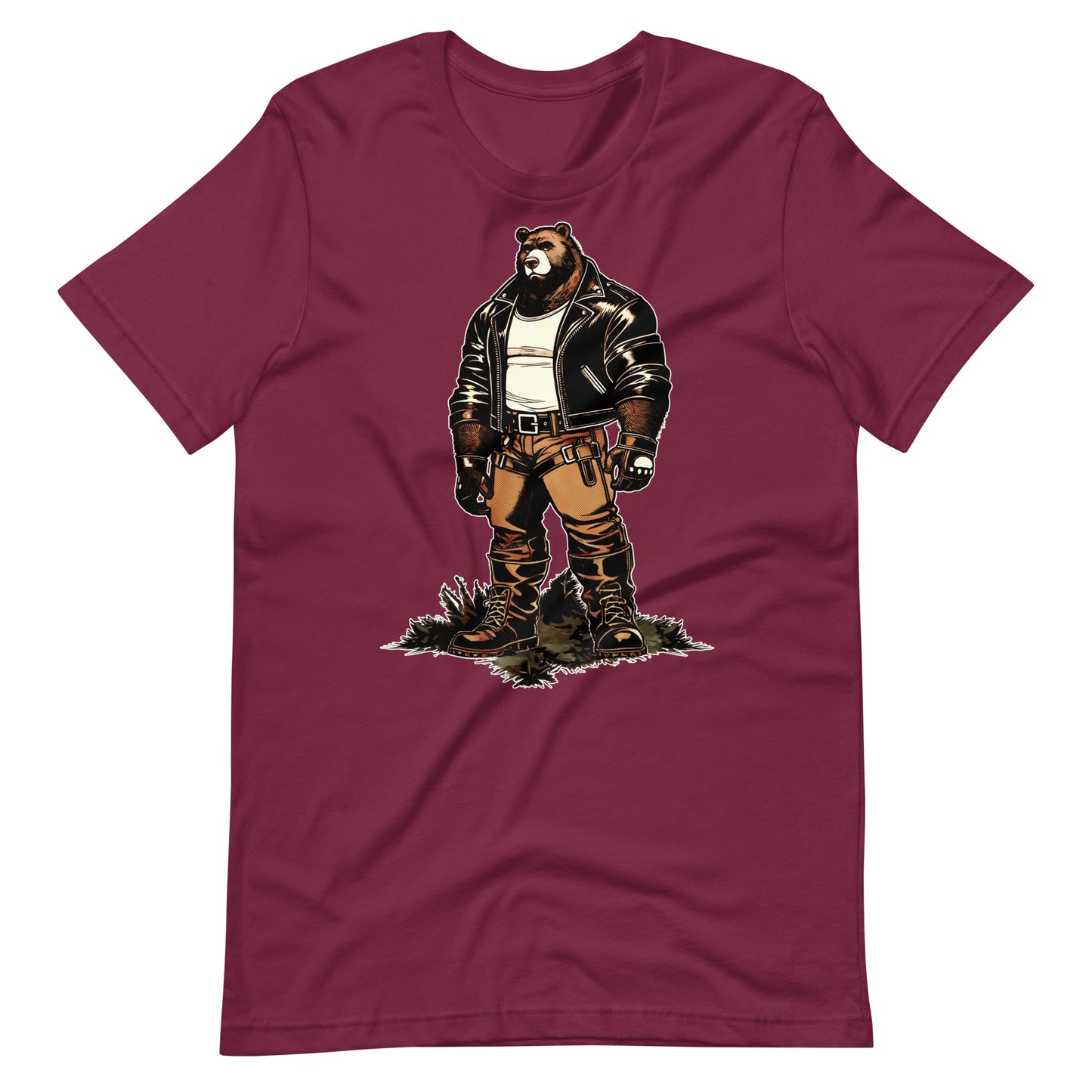 Leather Daddy Bear T-Shirt | Gay Pride Bear Community Tee | Leather Daddy Gift | LGBT Bear Fashion | Unique Graphic T-Shirt for Bears