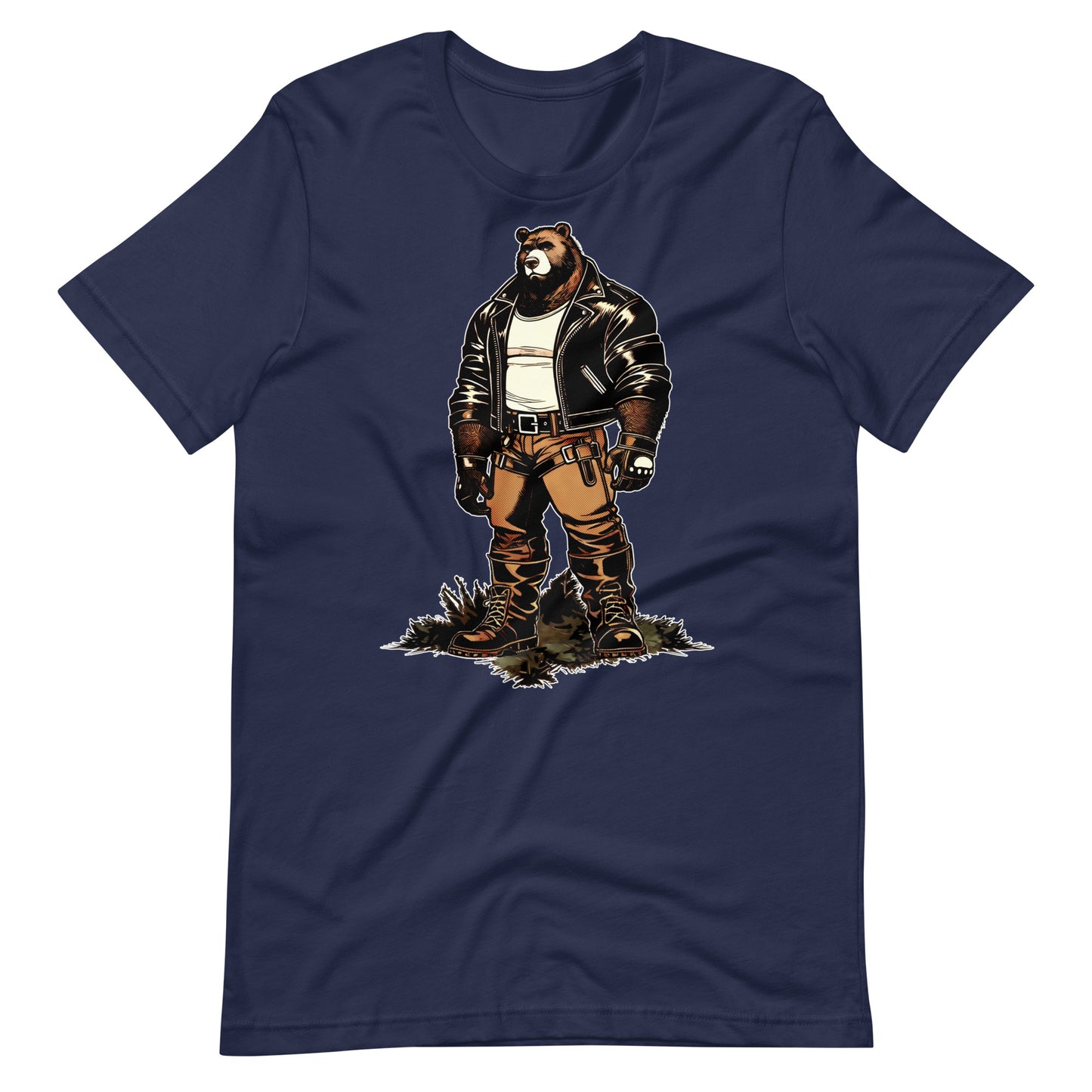 Leather Daddy Bear T-Shirt | Gay Pride Bear Community Tee | Leather Daddy Gift | LGBT Bear Fashion | Unique Graphic T-Shirt for Bears