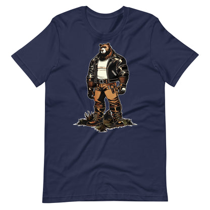 Leather Daddy Bear T-Shirt | Gay Pride Bear Community Tee | Leather Daddy Gift | LGBT Bear Fashion | Unique Graphic T-Shirt for Bears