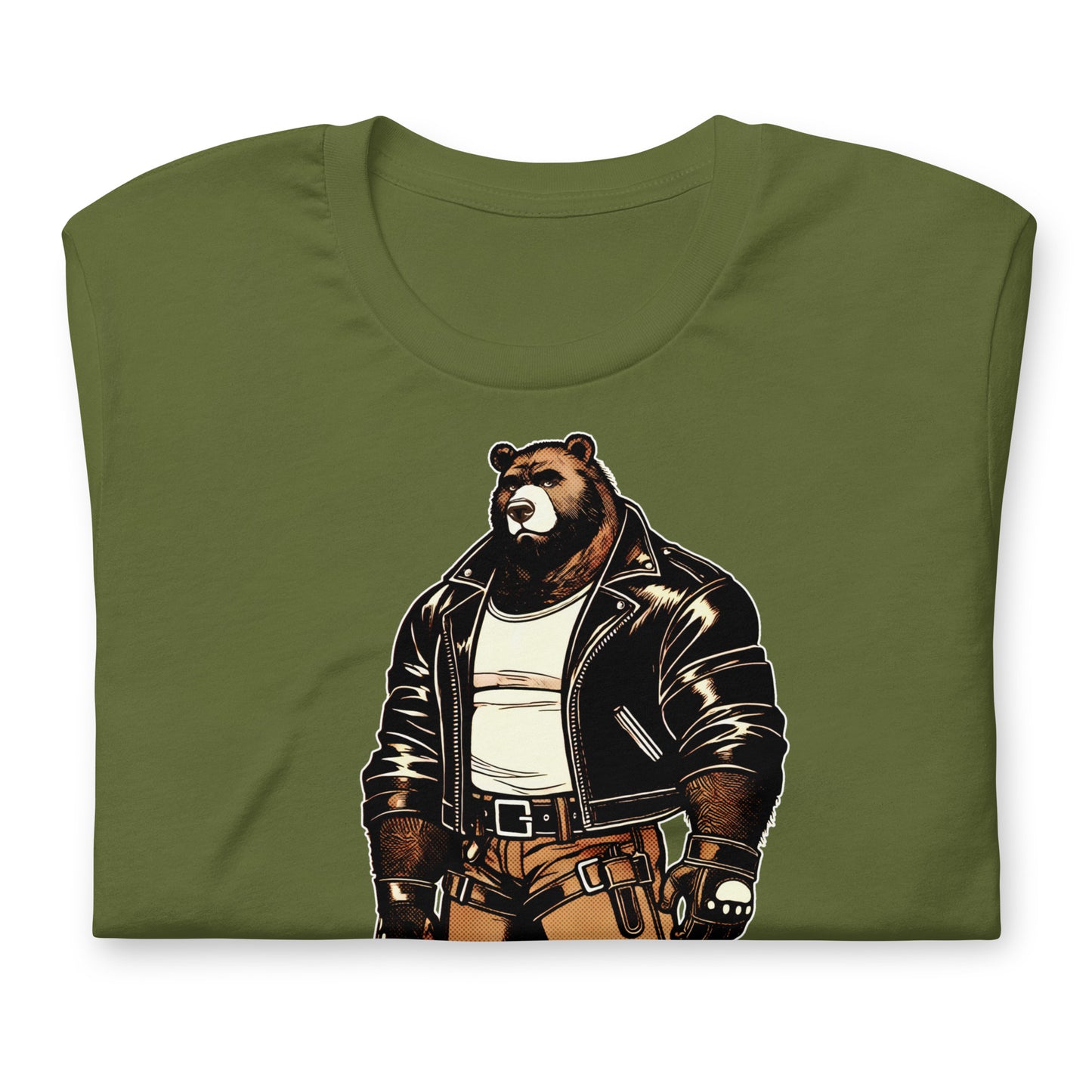Leather Daddy Bear T-Shirt | Gay Pride Bear Community Tee | Leather Daddy Gift | LGBT Bear Fashion | Unique Graphic T-Shirt for Bears