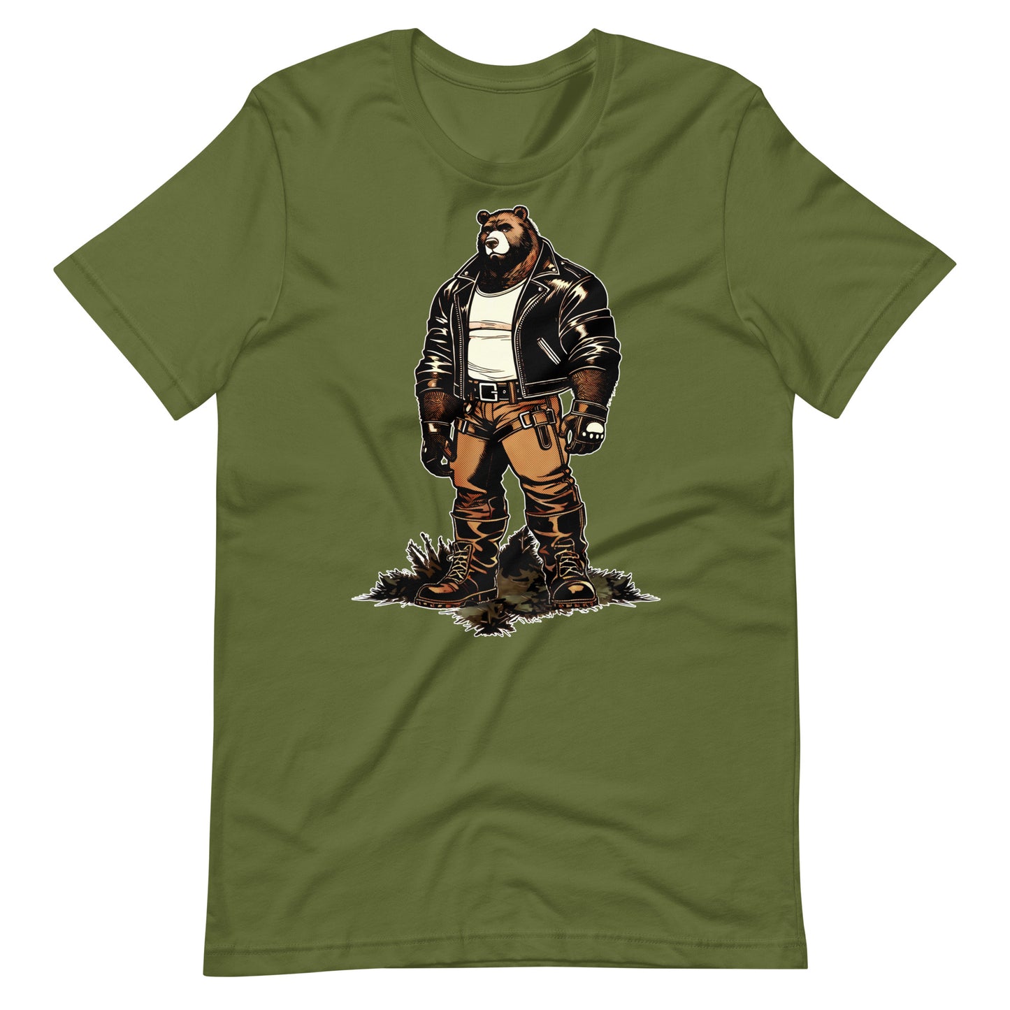 Leather Daddy Bear T-Shirt | Gay Pride Bear Community Tee | Leather Daddy Gift | LGBT Bear Fashion | Unique Graphic T-Shirt for Bears