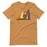 Toast brown Wild Leather Bear Pride T-Shirt – Gay Bear Flag Tee – LGBTQ+ pride t-shirts US UK – Gay pride shirts collection – Made-to-order gay apparel