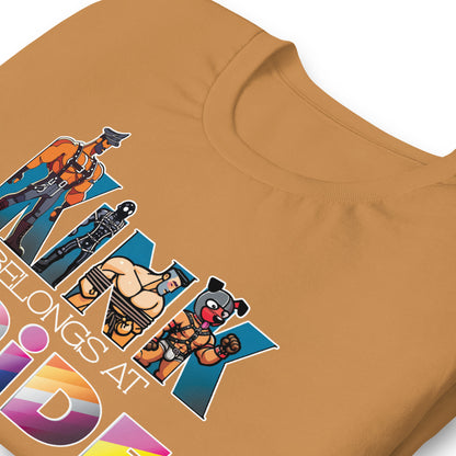 Kink Belongs at Pride T-Shirt Bold LGBTQ+ Pride Apparel for Pride Month