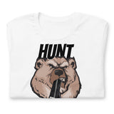 Gay bear tee Hunt Twinks design in white color option