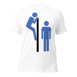 White Cruisin' gay culture t-shirt with retro cruising graphic - LGBTQ+ pride apparel by BackRoom Gear