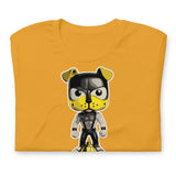 Hydrant-Pup-shirt mustard flat folded - backroomgear - your LGBTQI Gay Kink Apparel Store